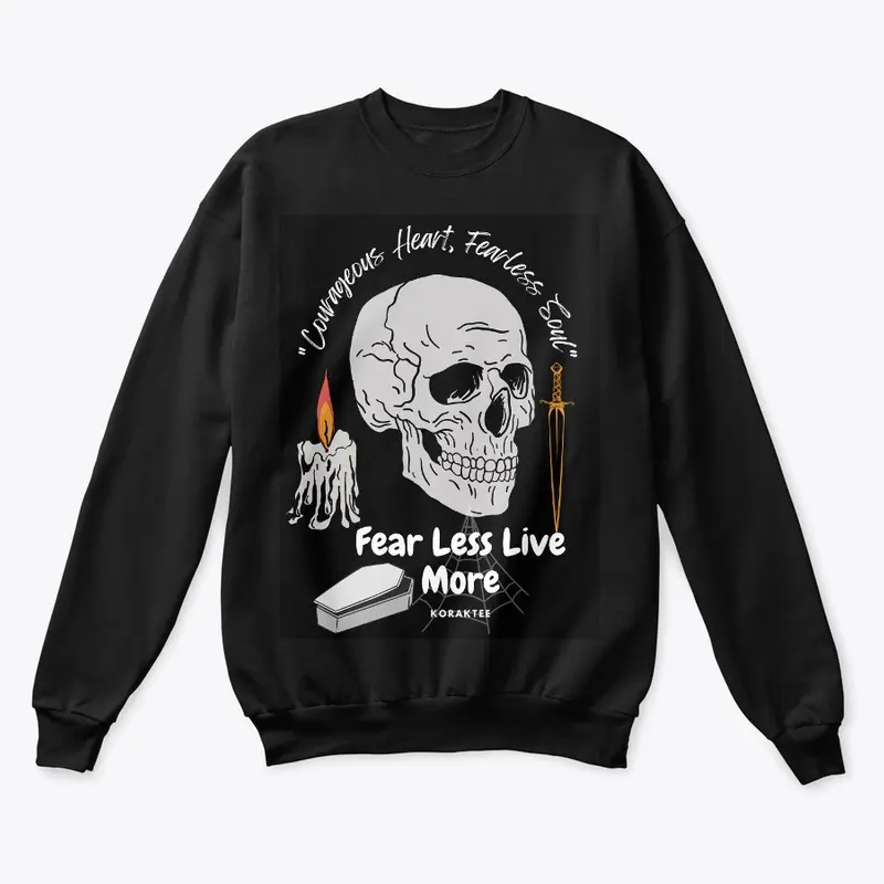 "Koraktee Fearless Skull Sweatshirt"